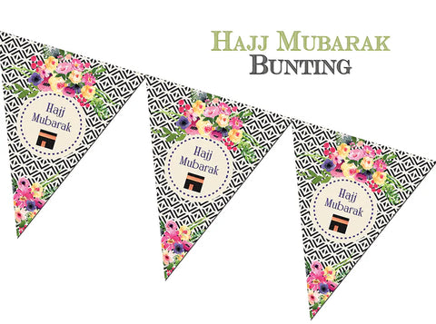 hajj mubarak bunting