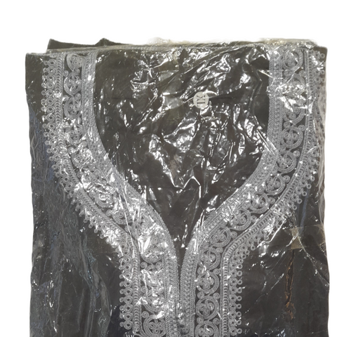 Moroccan Thin Half Sleeve Black With Silver