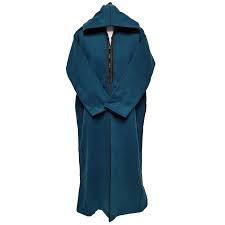 Winter Moroccan Thick Hooded Blue