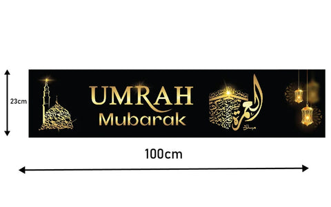 Pack of 2 Umrah Mubarak Banner